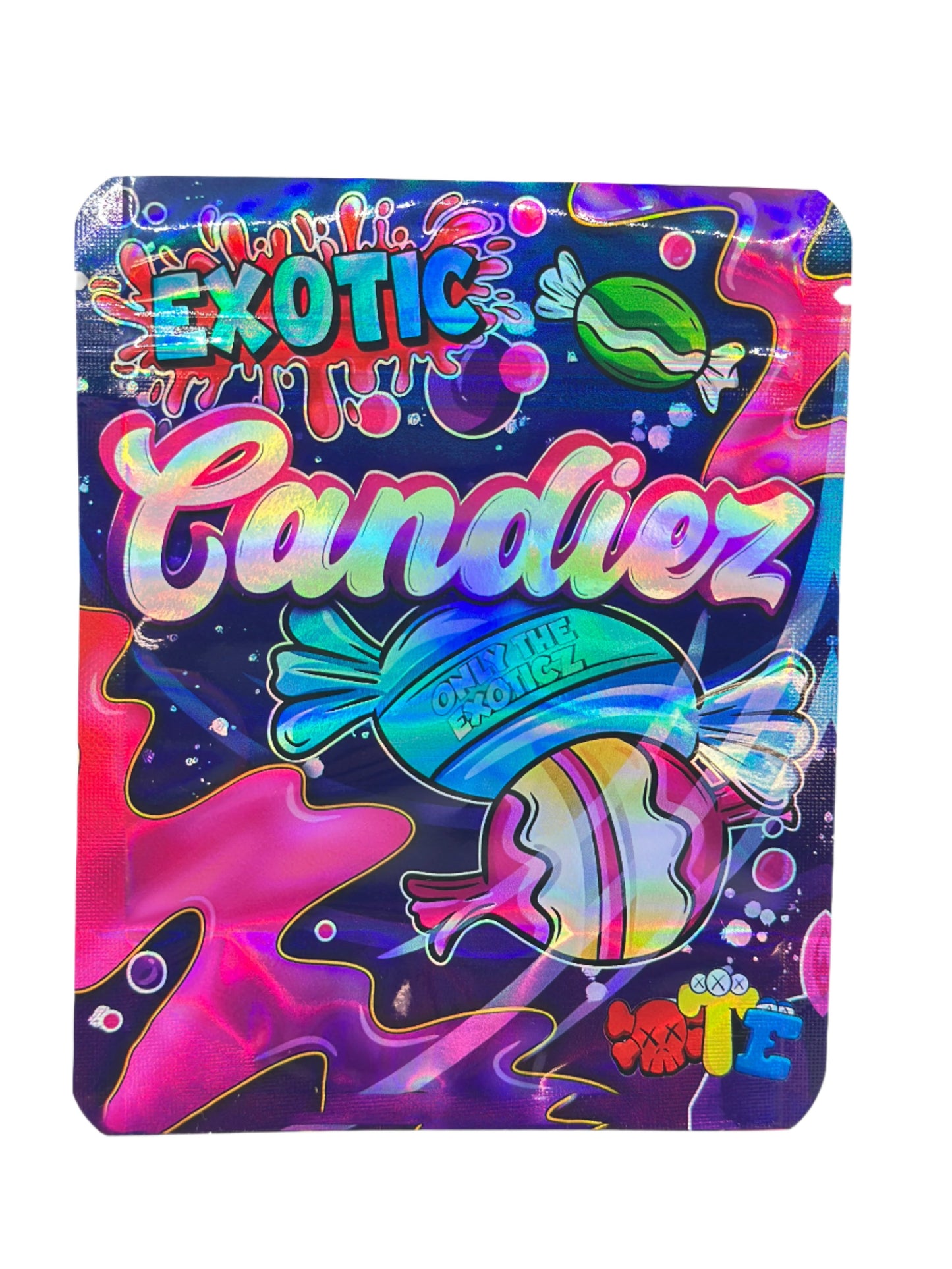 EXOTIC Candiez 3.5G Mylar Bags.