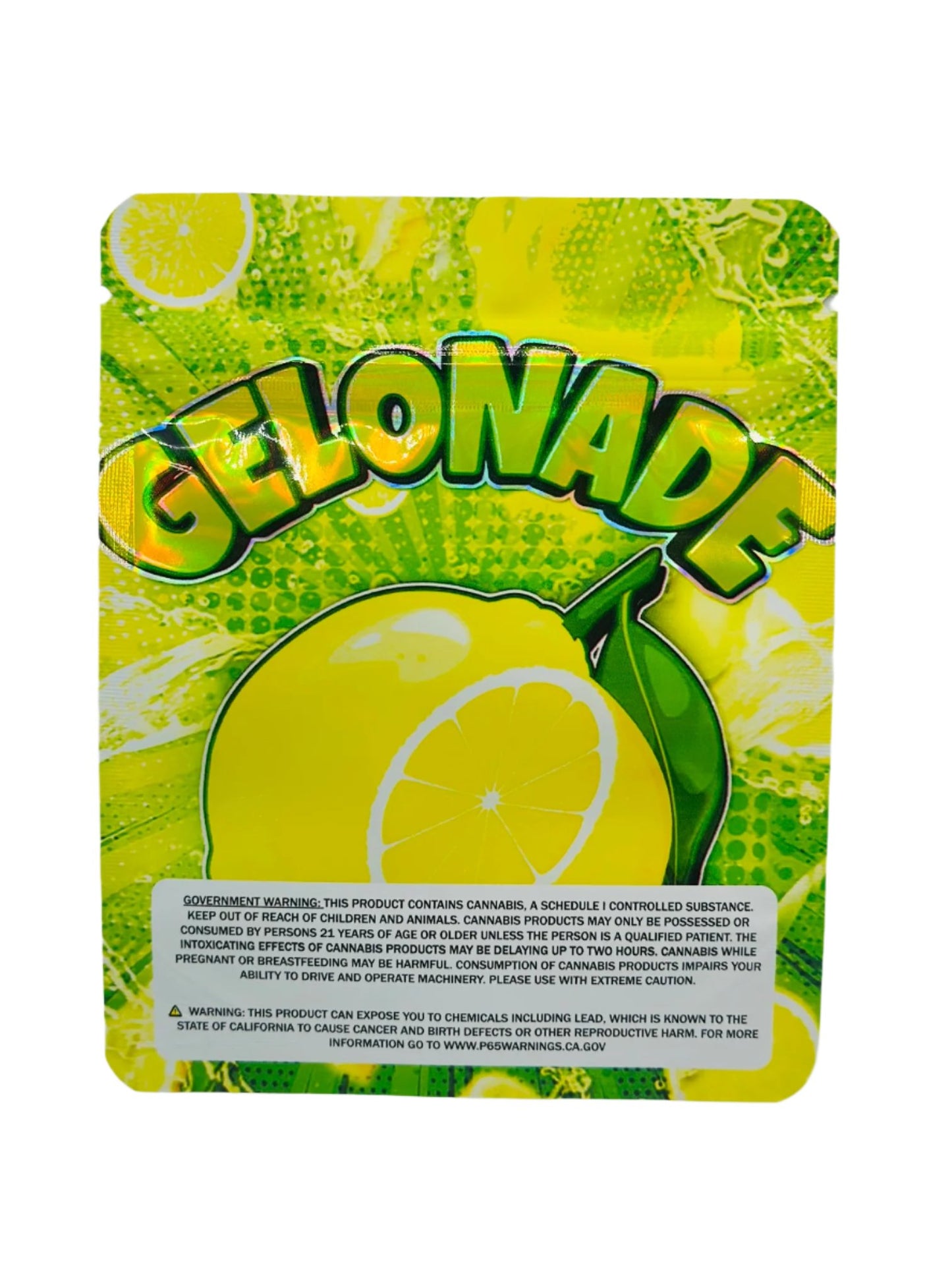 Gelonade 3.5G Mylar Bag.