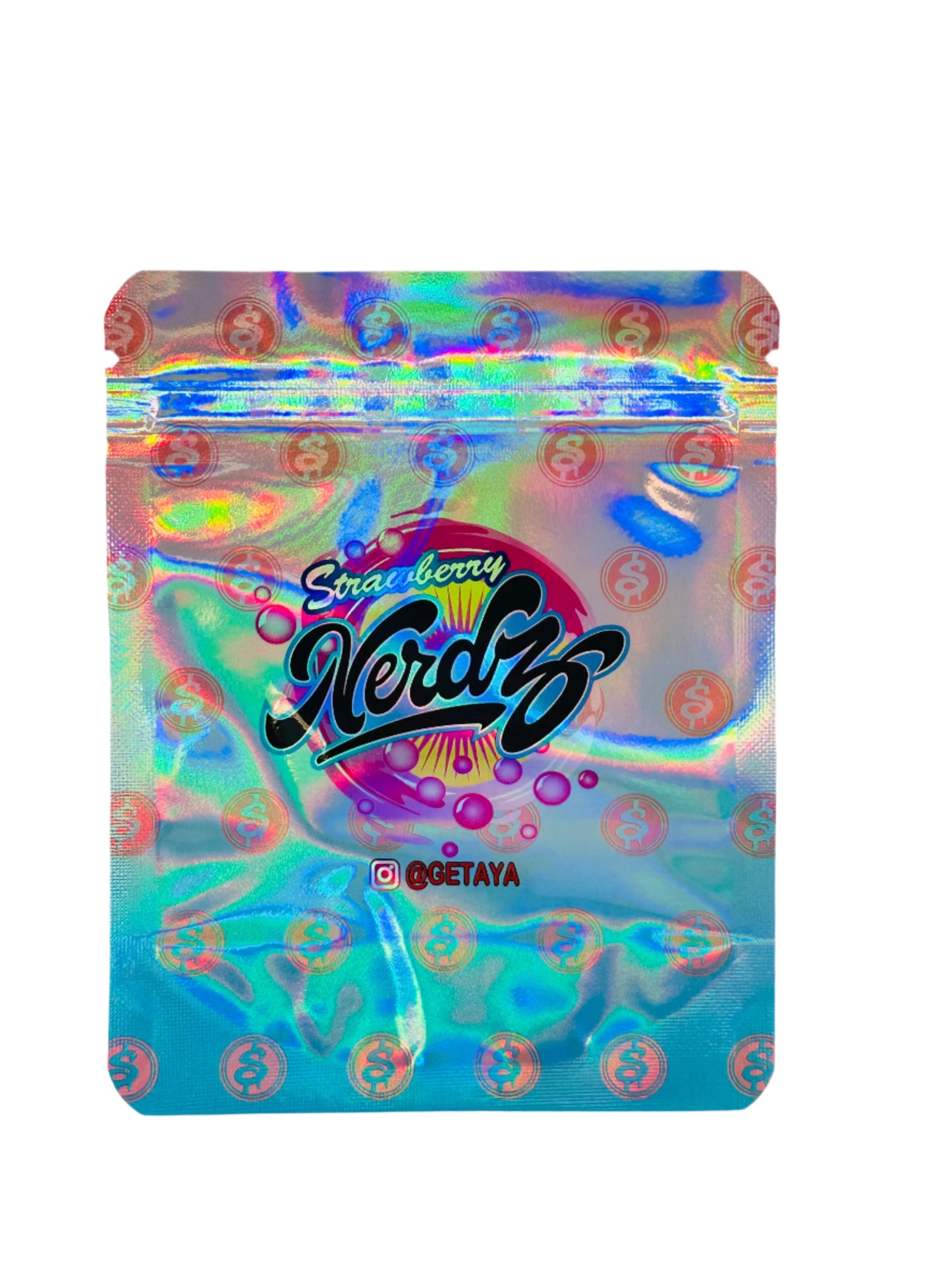 Strawberry NerdZ 3.5G Mylar Bags.