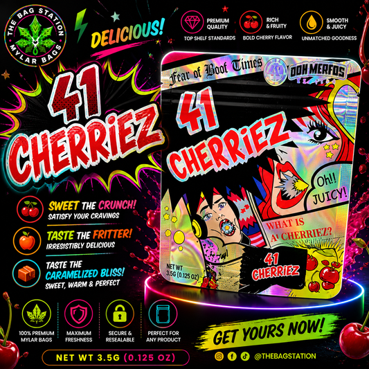 41 Cherriez Mylar Bags – Bold Cherry Look, Fresh Protection