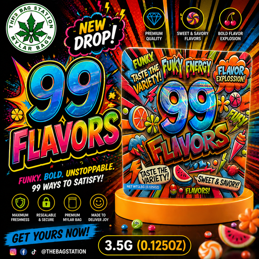 99 Flavors Mylar Bags – Endless Style, Fresh Protection