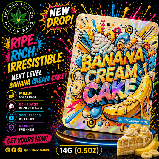 Banana Cream Cake Mylar Bags – Smooth Look, Fresh Protection
