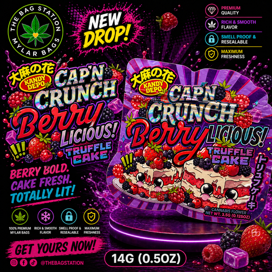 Berrylicious Mylar Bags – Rich Flavor Look | Fresh Protection