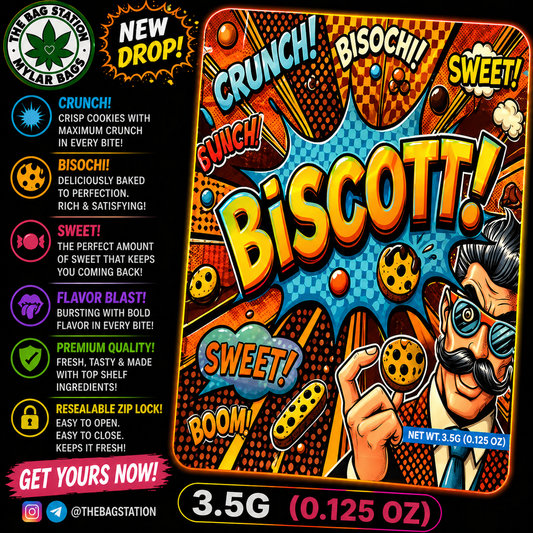 Biscoff Mylar Bags – Rich Look, Fresh Protection