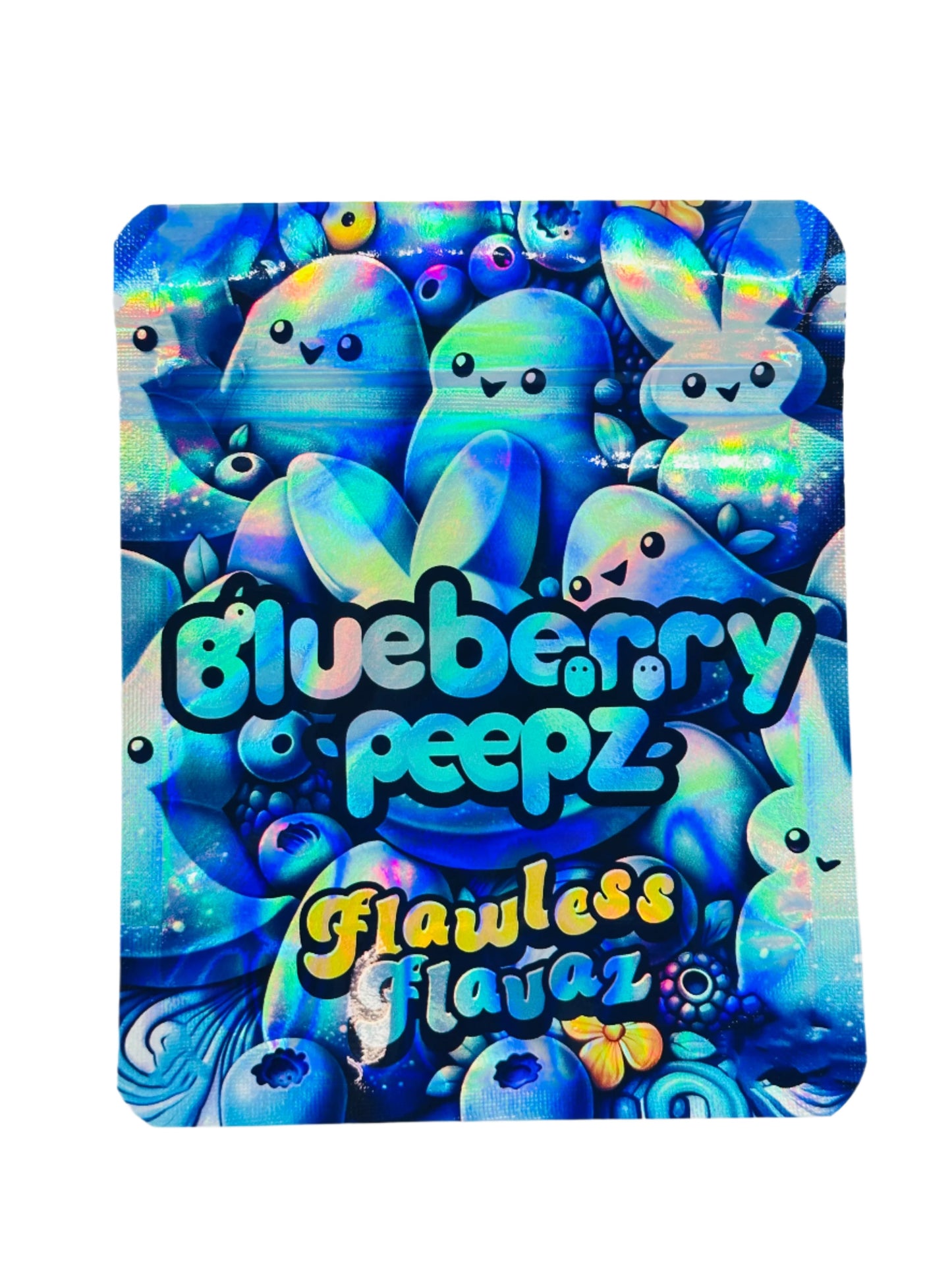 Blueberry Peepz 3.5G Mylar Bag.