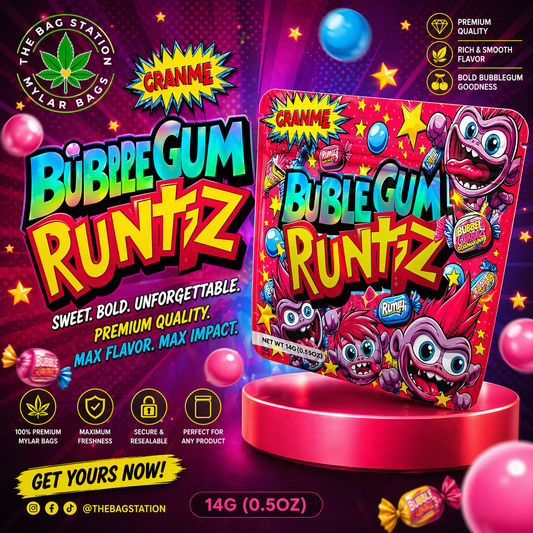 Bubblegum Runtz Mylar Bags – Sweet Look, Strong Protection