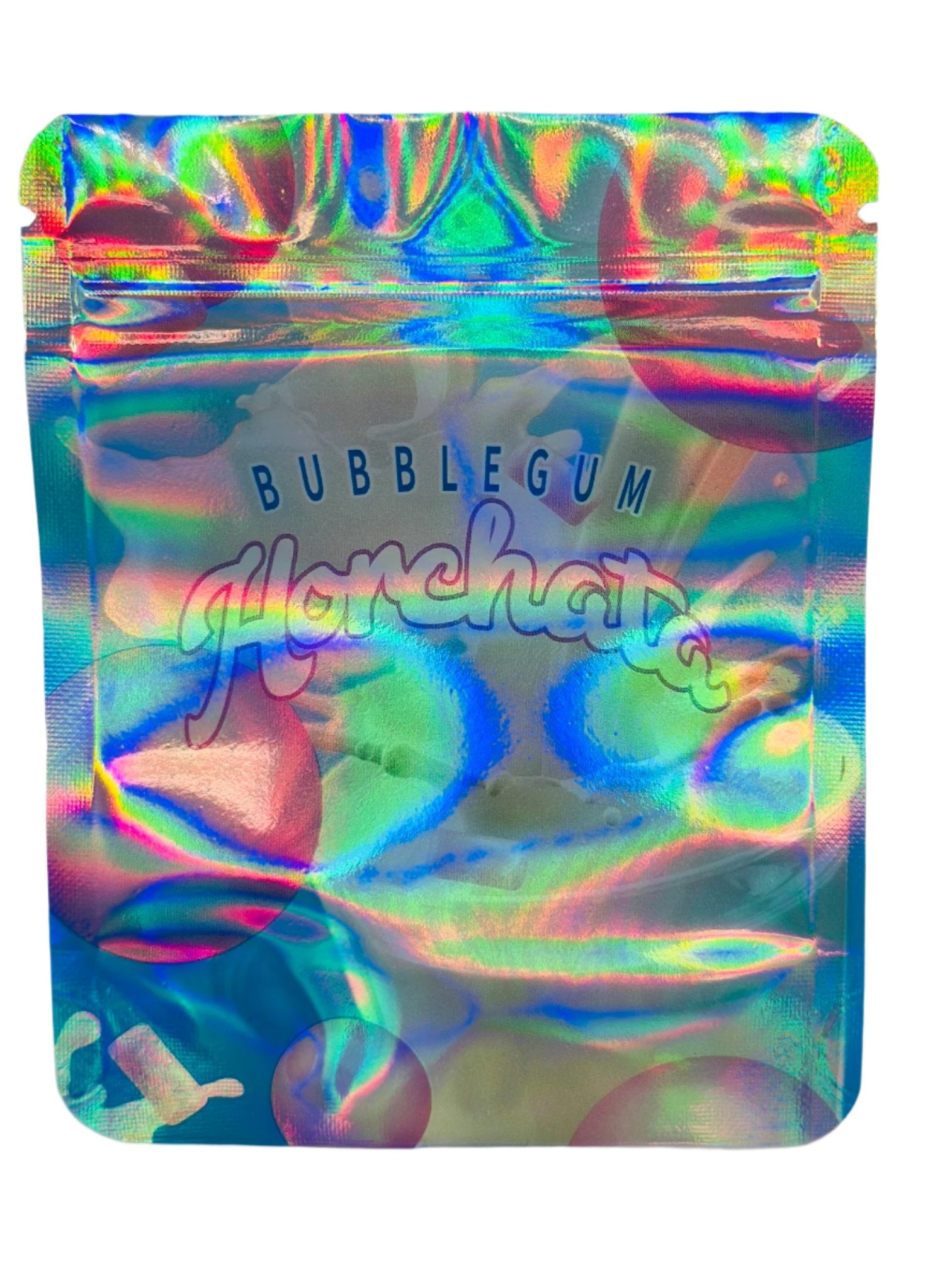 Bubblegum Horchata 3.5G Mylar bags.