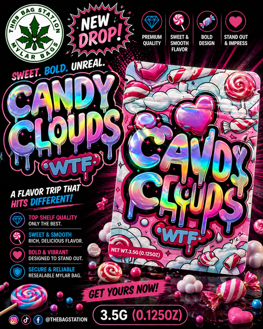 Candy Cloud Mylar Bags – Soft Look, Strong Protection