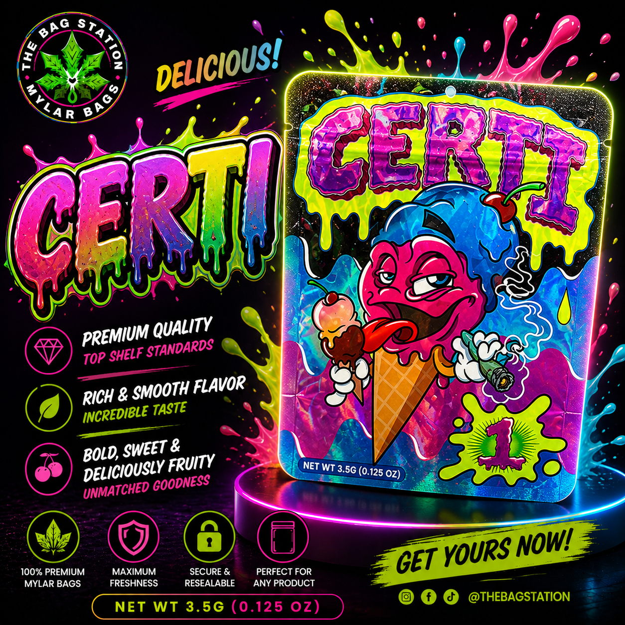 Certi Mylar Bags – Clean Look, Certified Protection