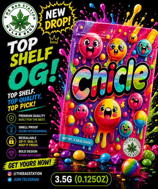 Chicle Mylar Bags – Classic Sweet Look, Fresh Protection