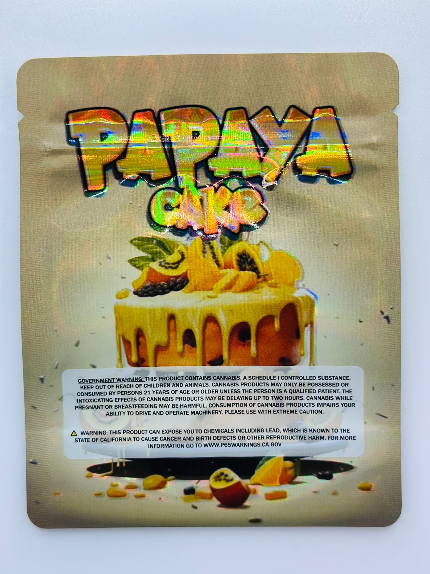 PAPAYA CAKE 3.5G Mylar bags