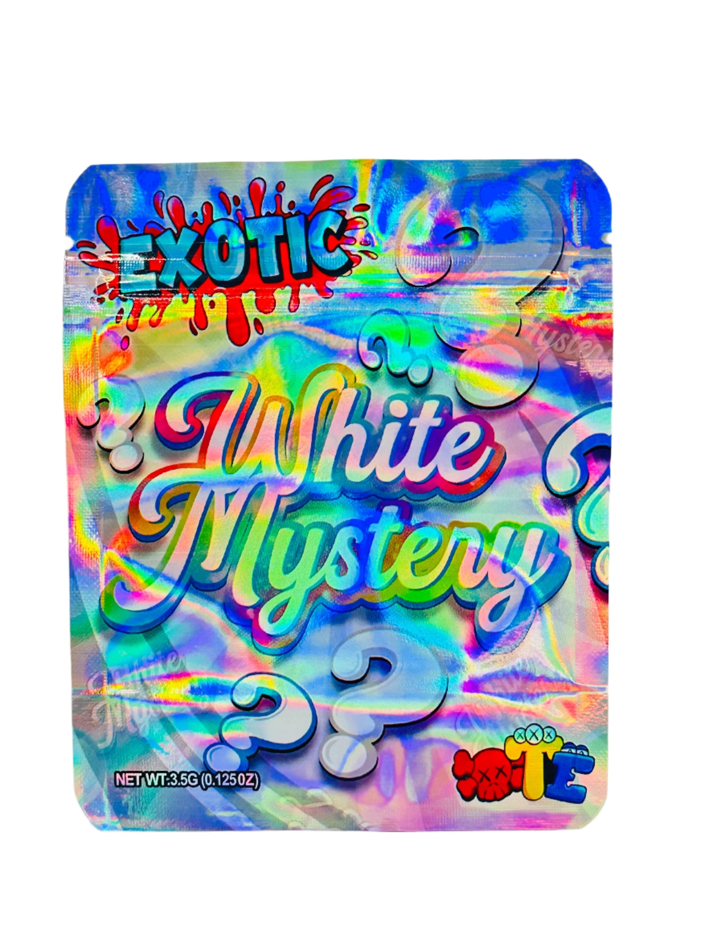 EXOTIC White Mystery 3.5G Mylar bags