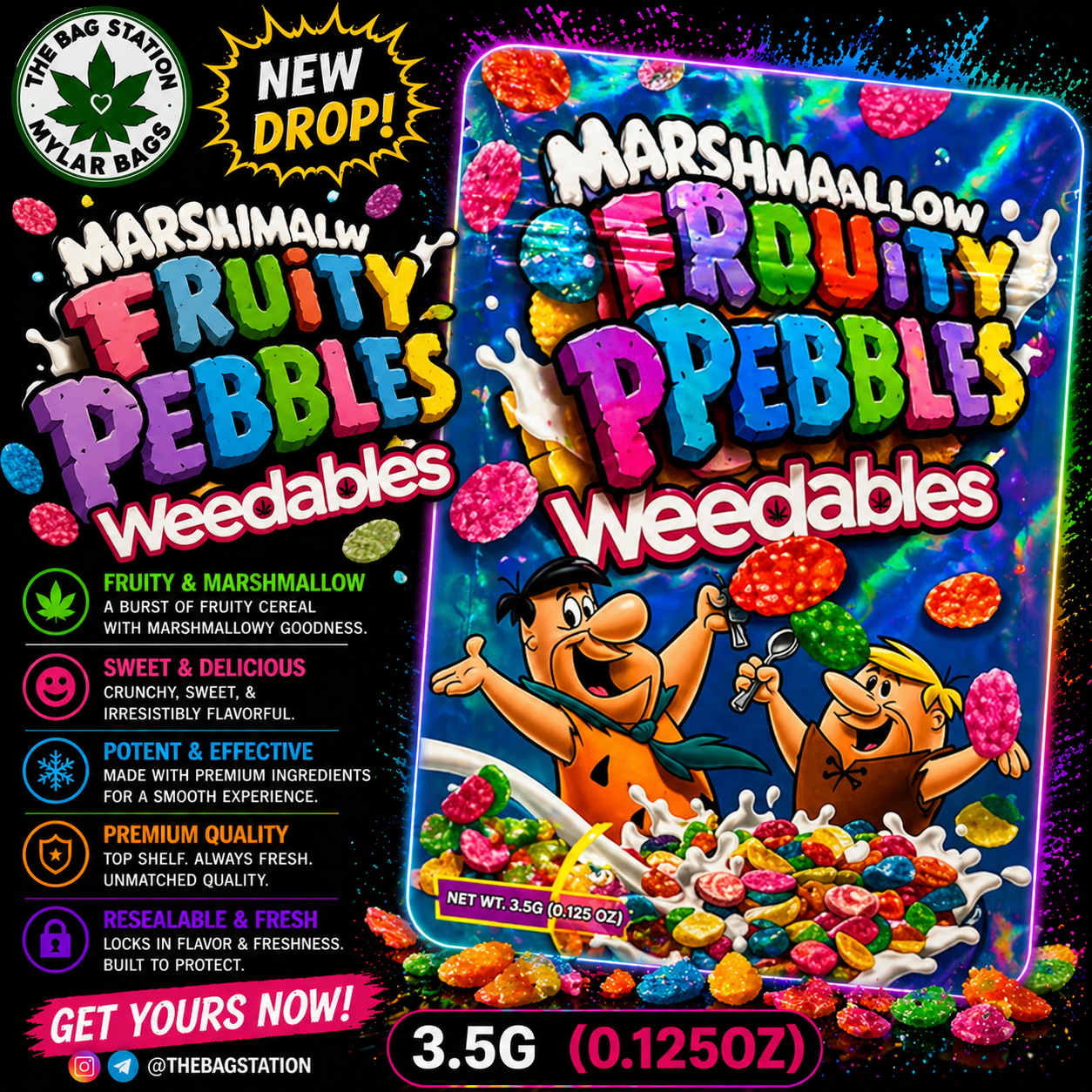 Fruity Pebbles Mylar Bags – Colorful Look, Fresh Protection