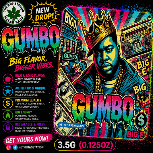 Gumbo Mylar Bags – Rich Look, Strong Protection