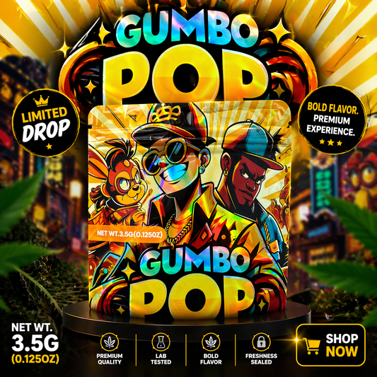 Gumbo Pop Mylar Bags – Premium Smell Proof Packaging