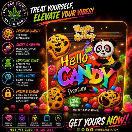 Hello Candy Mylar Bags – Premium Smell Proof Packaging