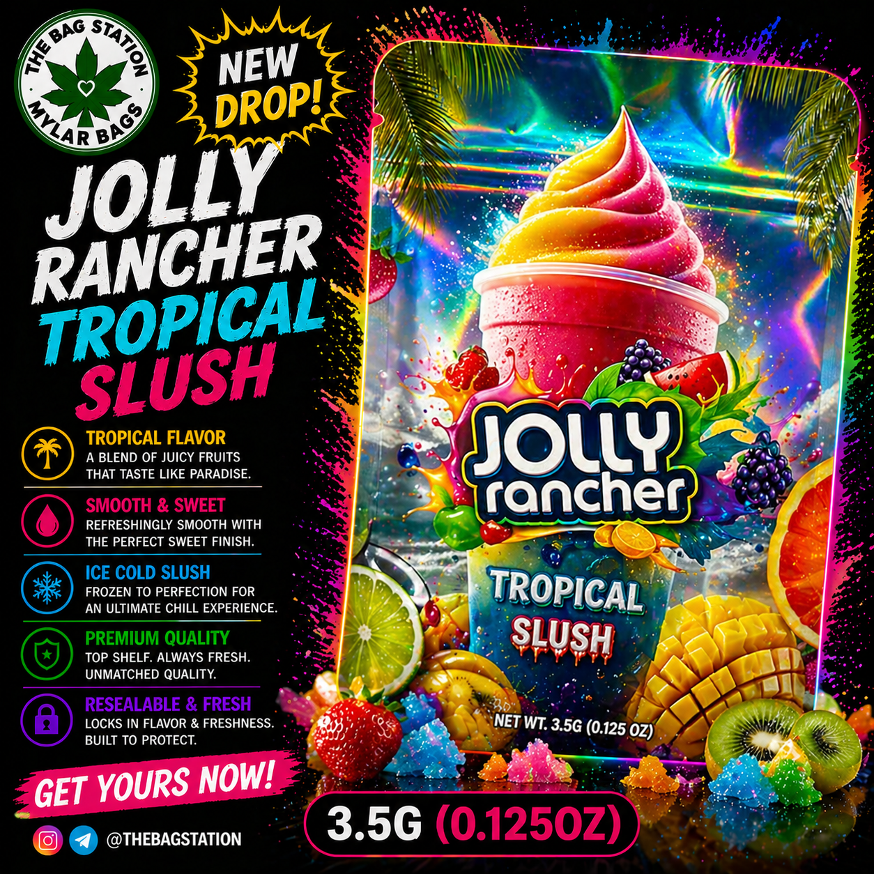 Jolly Rancher Mylar Bags – Juicy Look, Fresh Protection