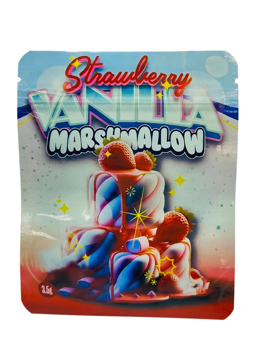 MARSHMALLOW Strawberry VANILLA 3.5g mylar bag