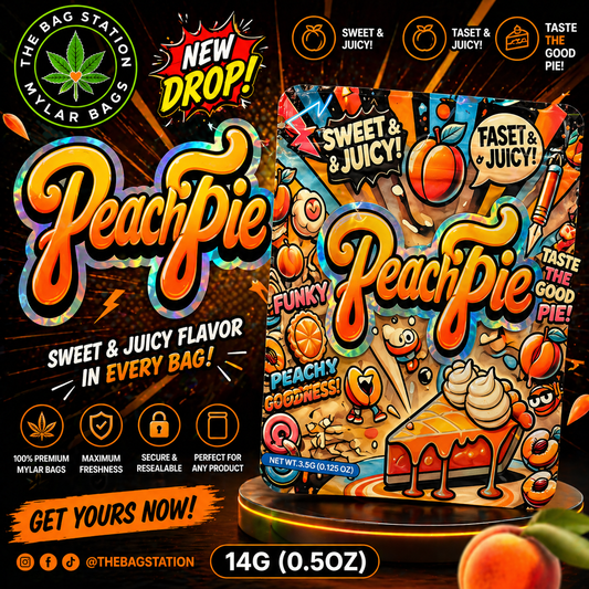Peach Pie Mylar Bags – Sweet Look, Fresh Protection
