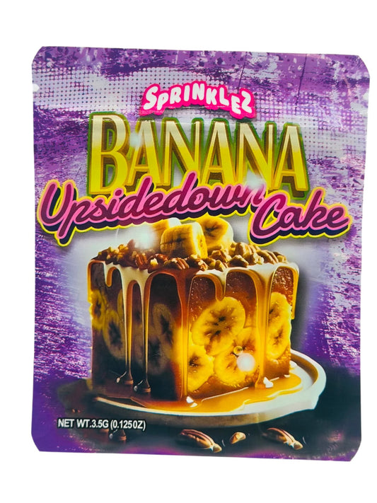 SPRINKLEZ BANANA Upside Down Cake 3.5G Mylar Bags