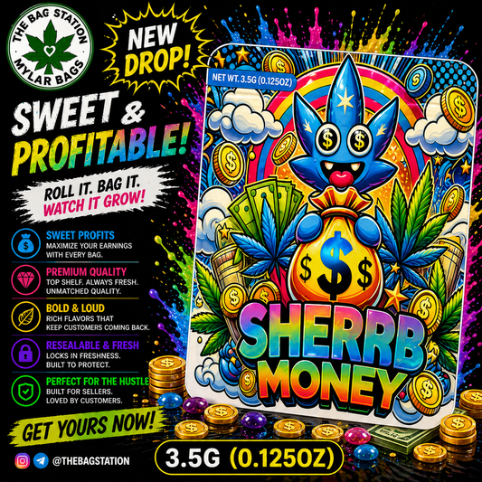 Sherb Money Mylar Bags – Premium Look, Strong Protection
