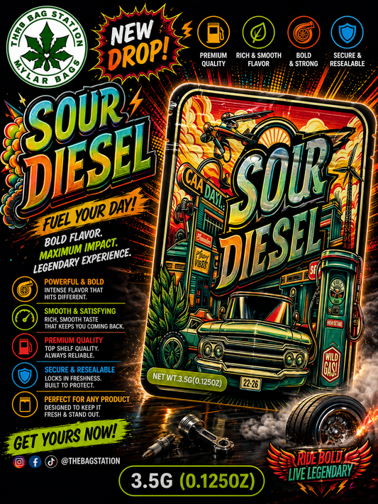 Soul Diesel Mylar Bags – Bold Energy, Clean Protection