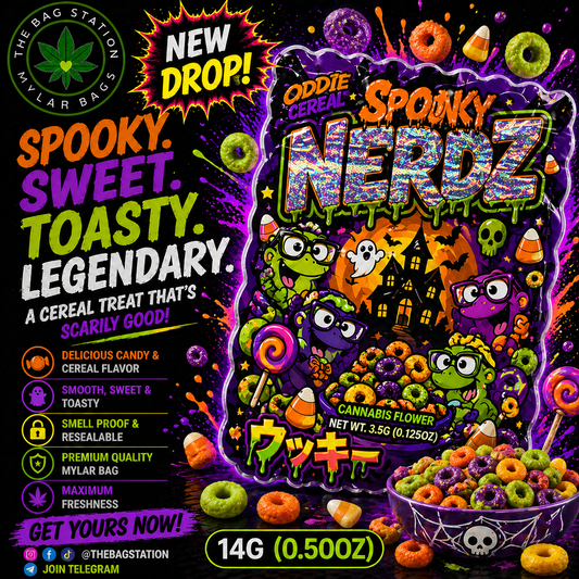 Spooky Nerdz Mylar Bags – Fun Look, Fresh Protection