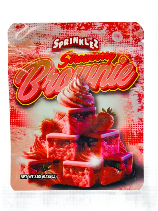 Sprinklez Strawberry Brownie 3.5G Mylar Bags