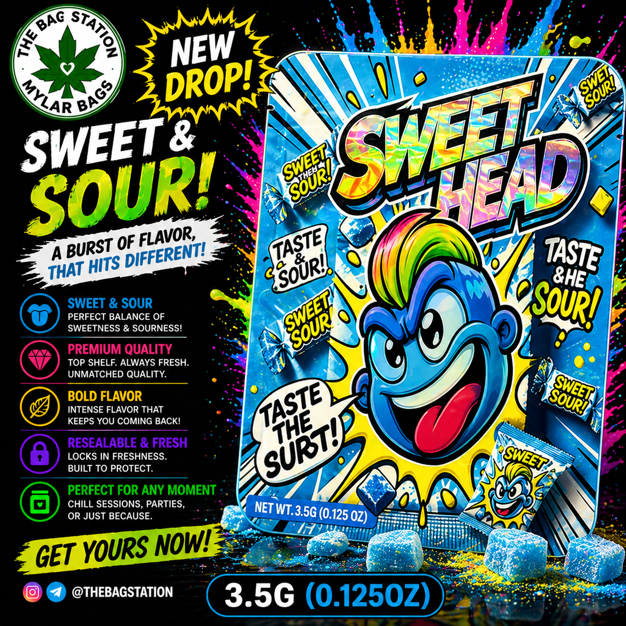 Sweet Head Mylar Bags – Sweet Look, Strong Protection