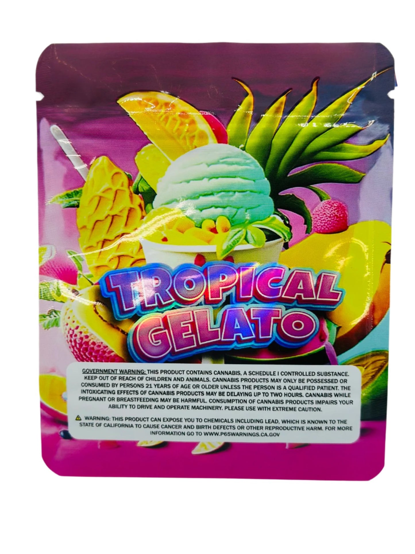 TROPICAL GELATO 3.5G mylar bags