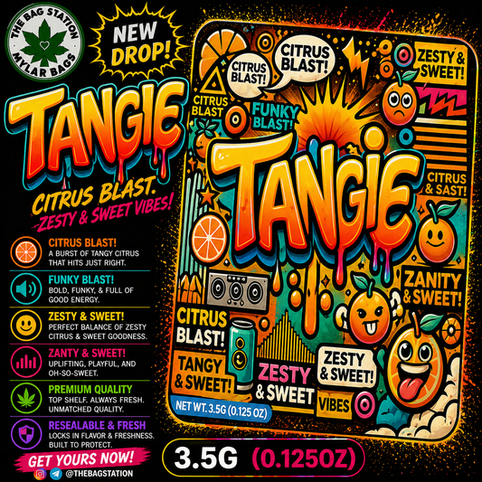 Tangie Mylar Bags – Citrus Look, Fresh Protection