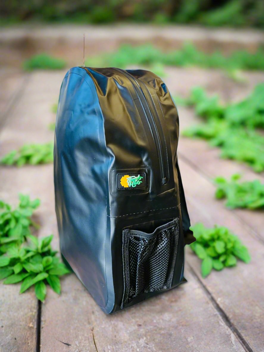 black Full Smell proof backpack.